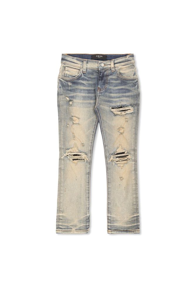 AMIRI KIDS 디스트레스 빈티지 효과 청바지