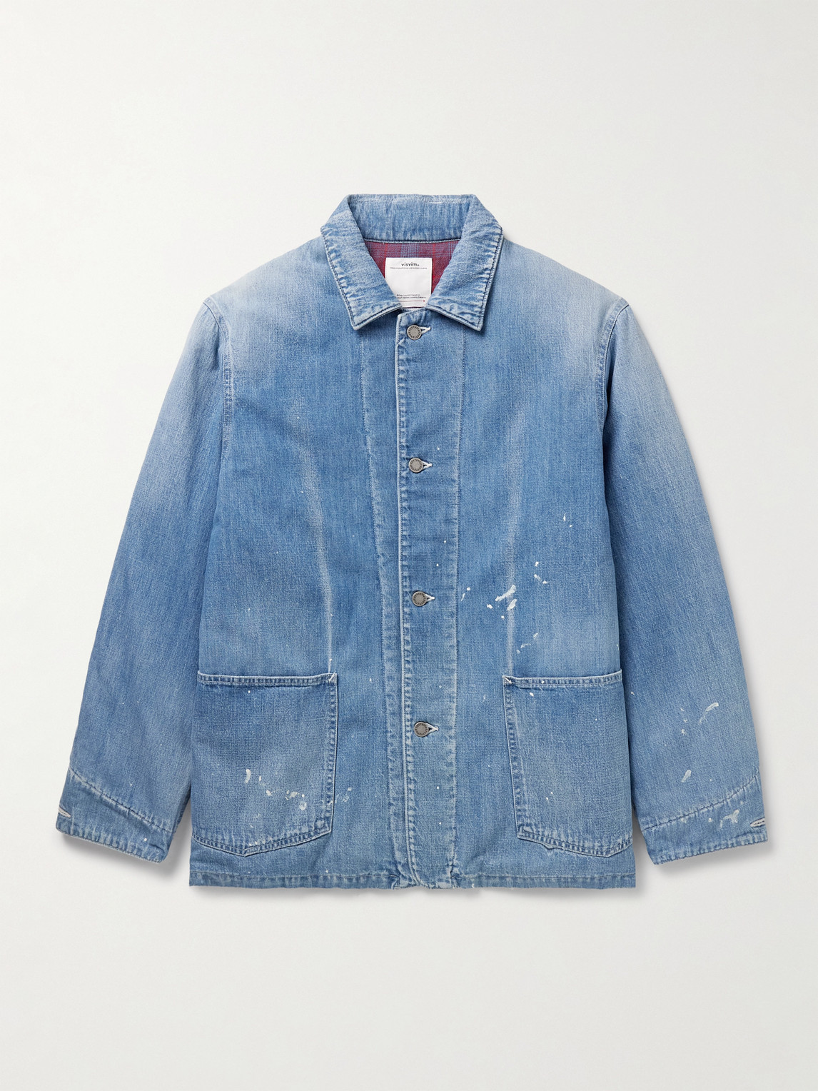Visvim 소셜 조각 페인트 얼룩 진 자켓