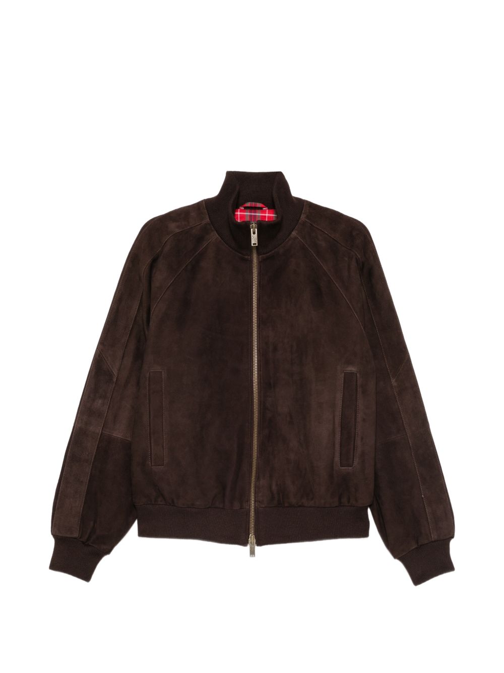 Baracuta 초콜릿 스웨이드 봄버 자켓