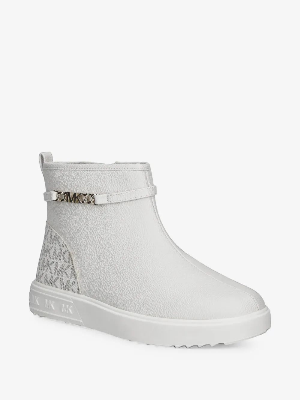 Michael Kors Kids 로고 프린트 체인 링크 부츠