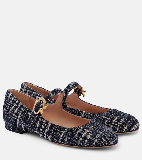 GIANVITO ROSSI 메리 리본 부클레 메리제인 플랫 슈즈