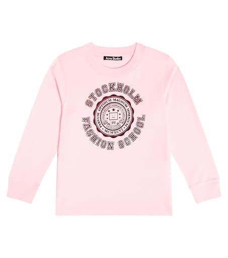 Acne Studios Kids 프린트 저지 탑