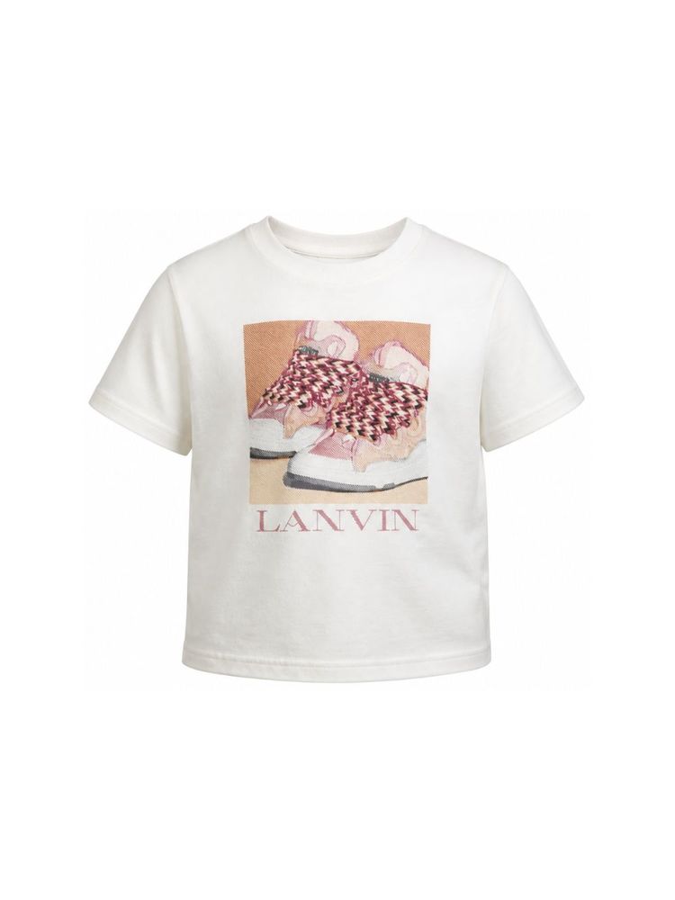 Lanvin Kids 그래픽 프린트 크루넥 티셔츠