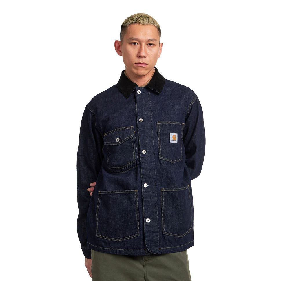 CARHARTT 워렌 조어 코트 카마노 데님 12 oz