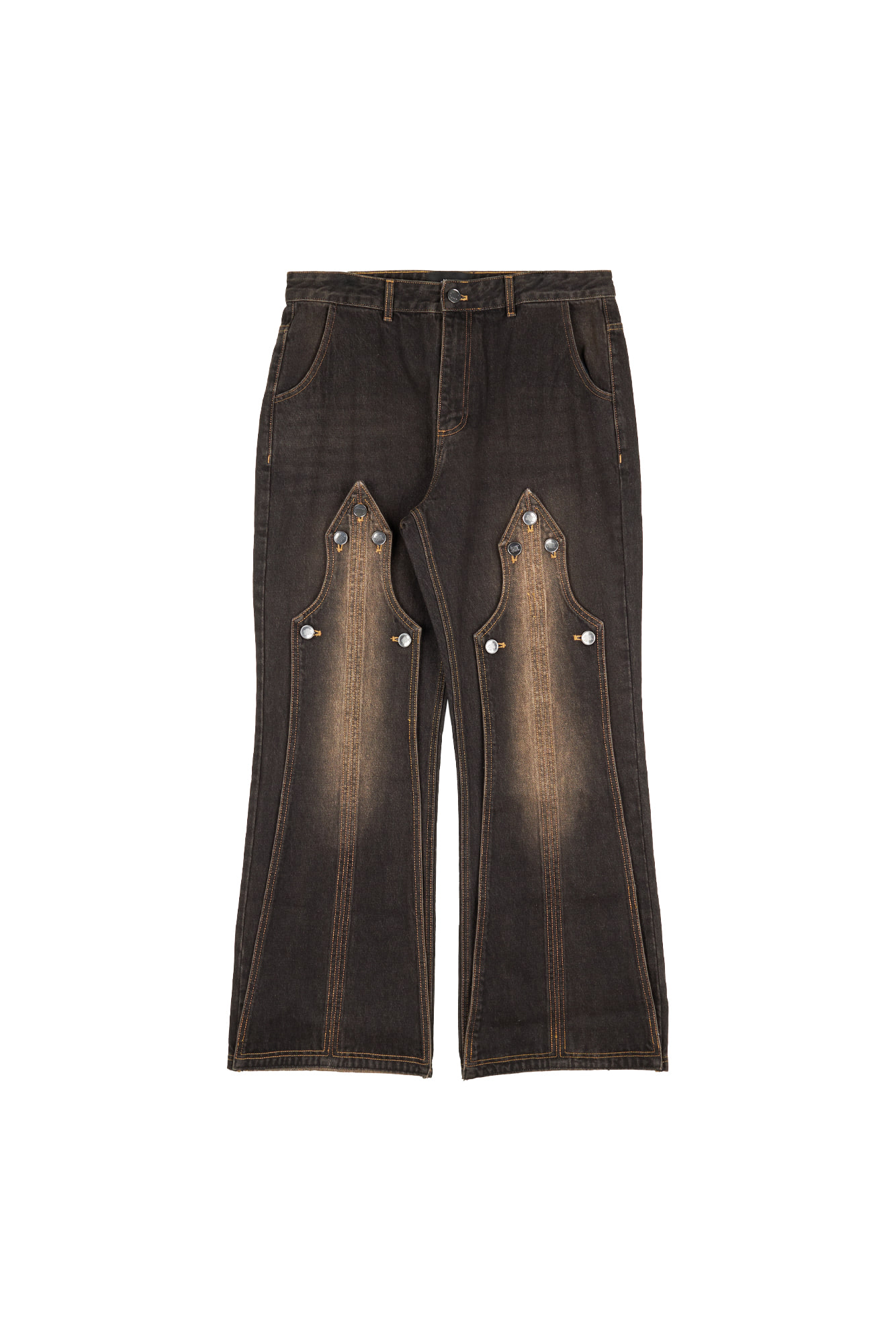 DUC STUDIO Flare Denim Cowboy Pants