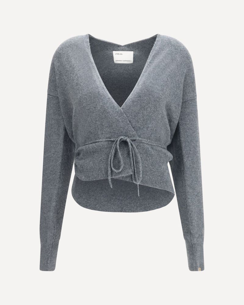 Extreme cashmere 엘라 랩 타이 가디건