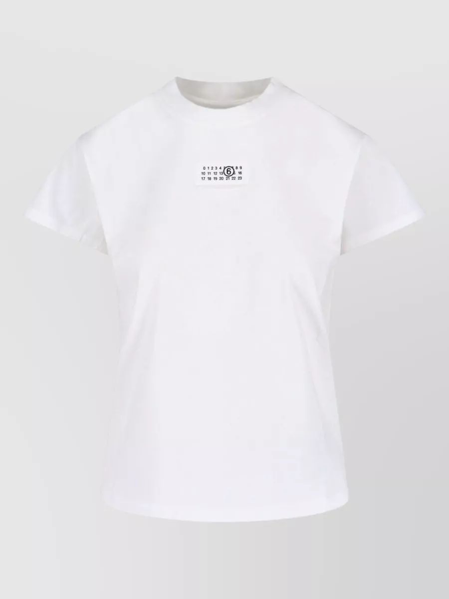 MM6 Maison Margiela 코튼 로고 패치 반팔 티셔츠