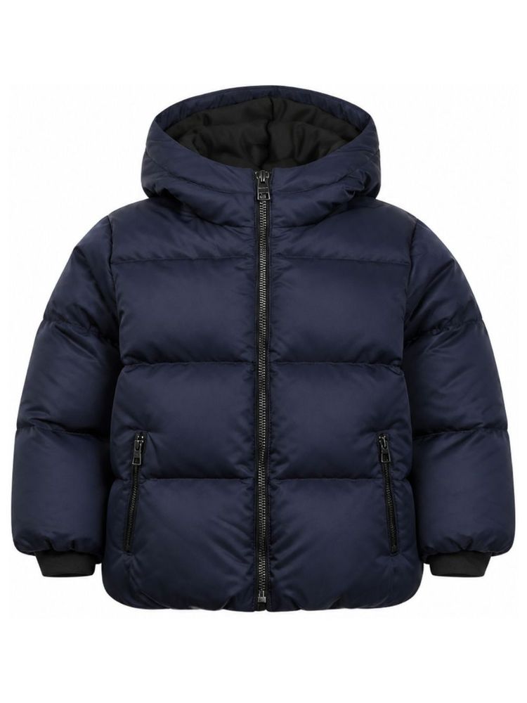 Givenchy Kids 로고 자수 집업 후드 패딩 자켓