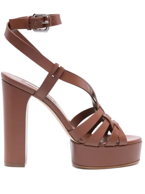 CASADEI 베티 가죽 샌들 120mm