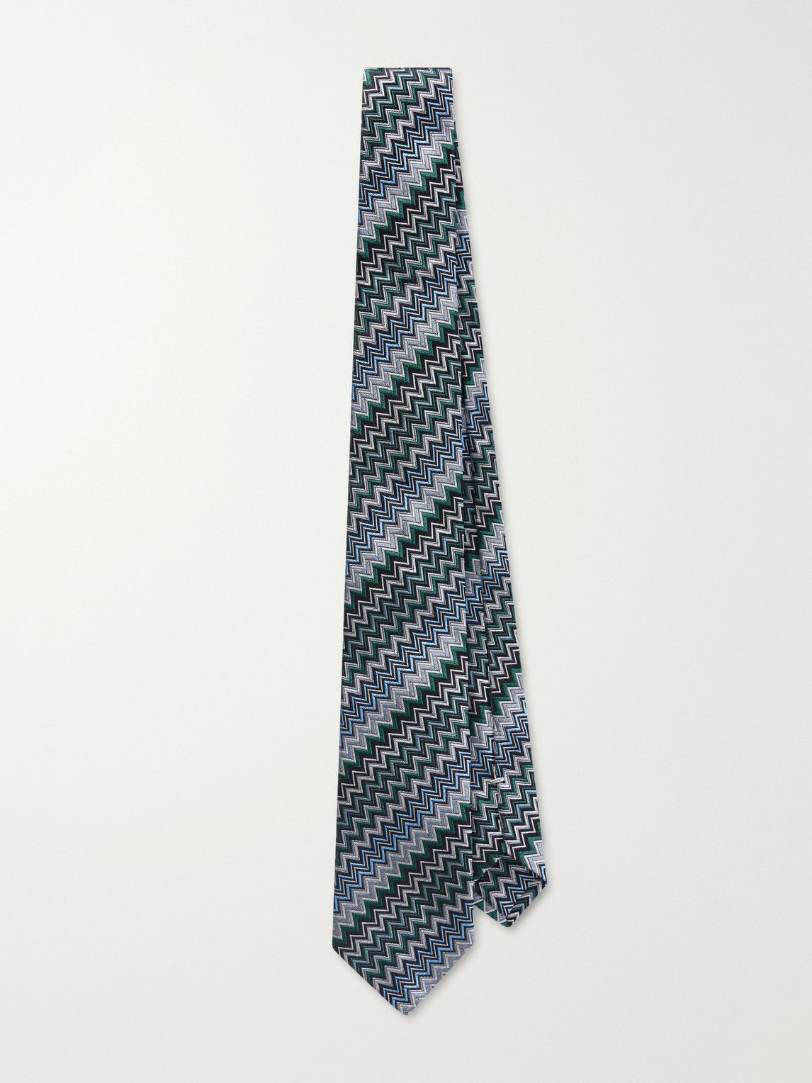 MISSONI 7cm 크로셰 니트 실크 넥타이
