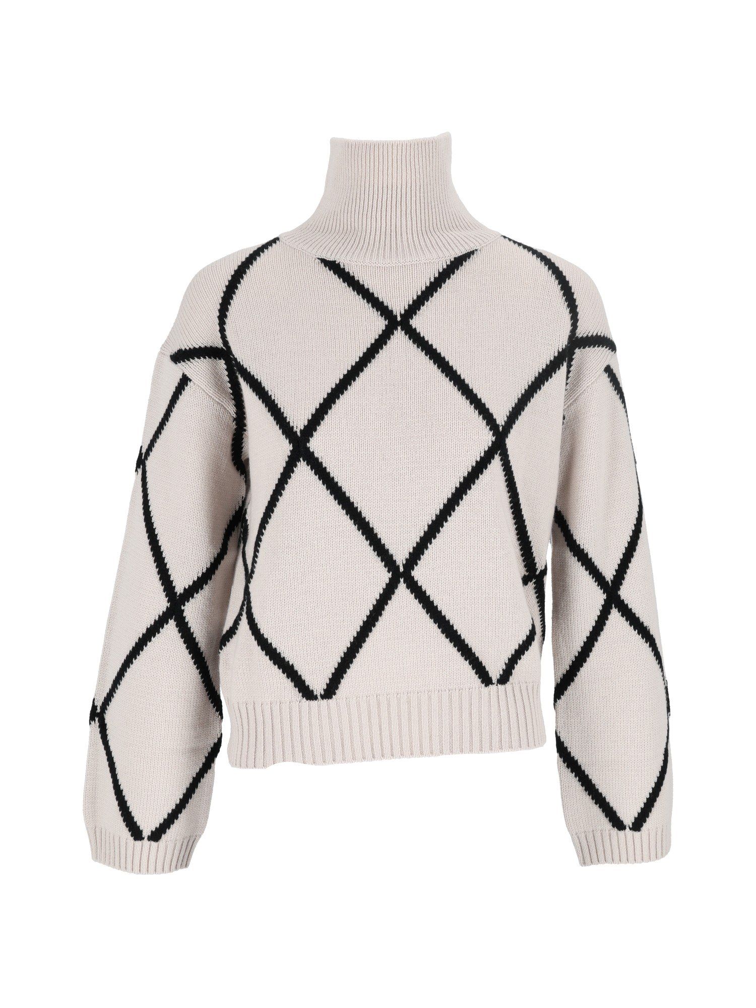 ALLUDE 모크넥 스웨터