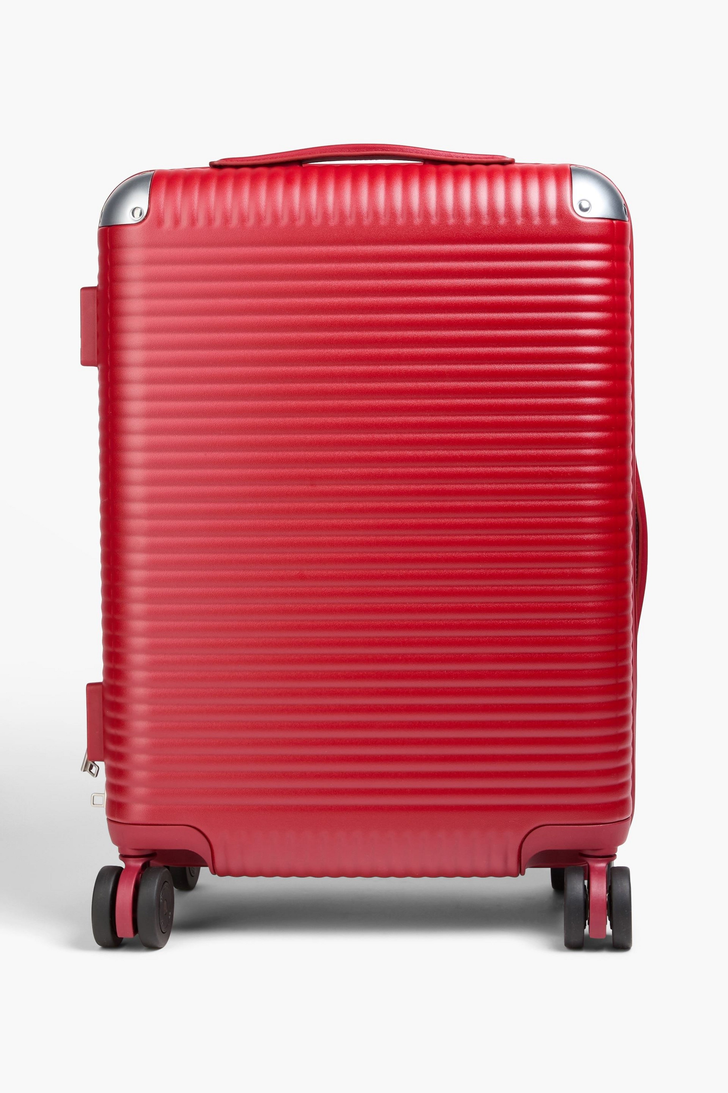 FPM MILANO 스피너 55cm 가죽 트리밍 폴리카보네이트 캐리어