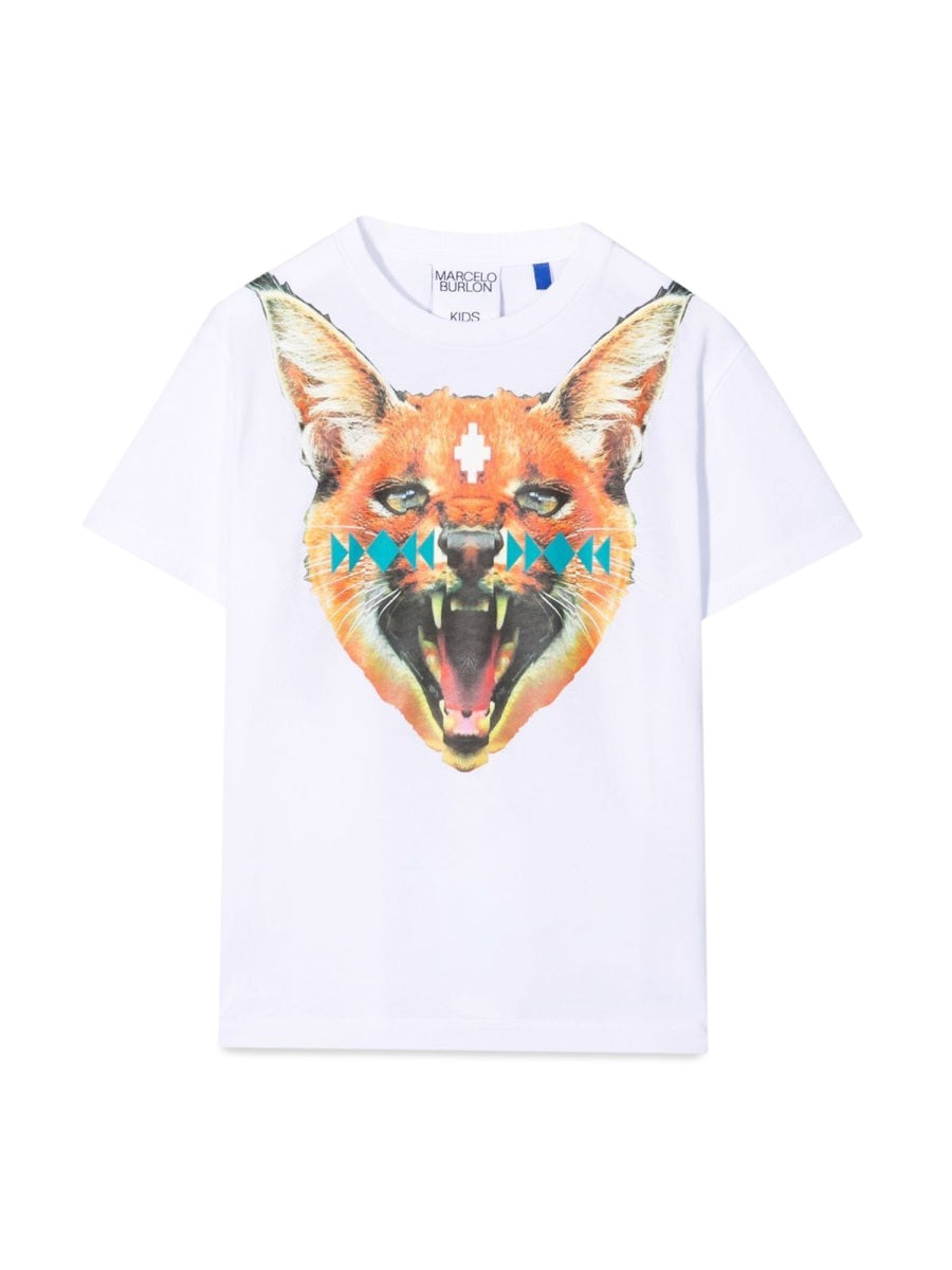 Marcelo Burlon Kids 마르셀로 불론 카운티 오브 밀란 미니 그래픽 티셔츠