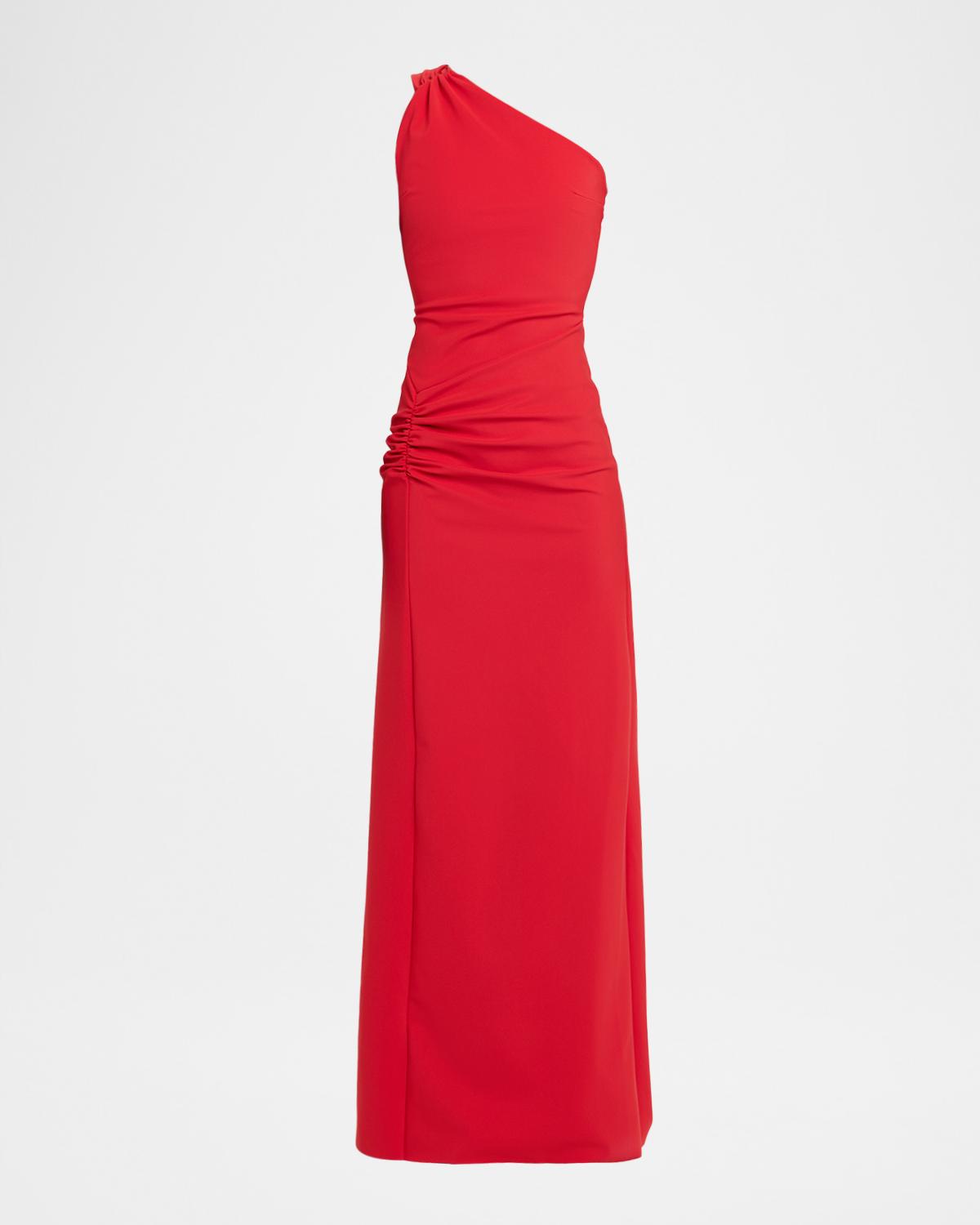 CHIARA BONI LA PETITE ROBE 카샤나 루체드 원숄더 롱 가운