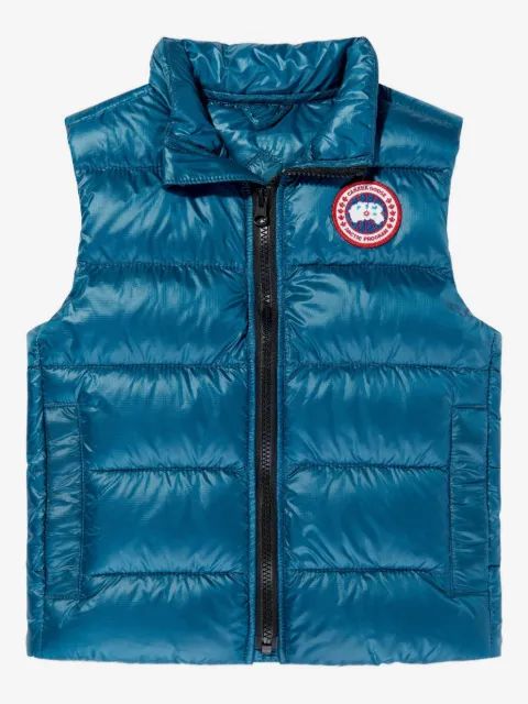 Canada Goose Kids 패딩 로고 패치 조끼