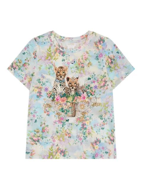 CAMILLA KIDS 플로럴 패턴 크루넥 티셔츠