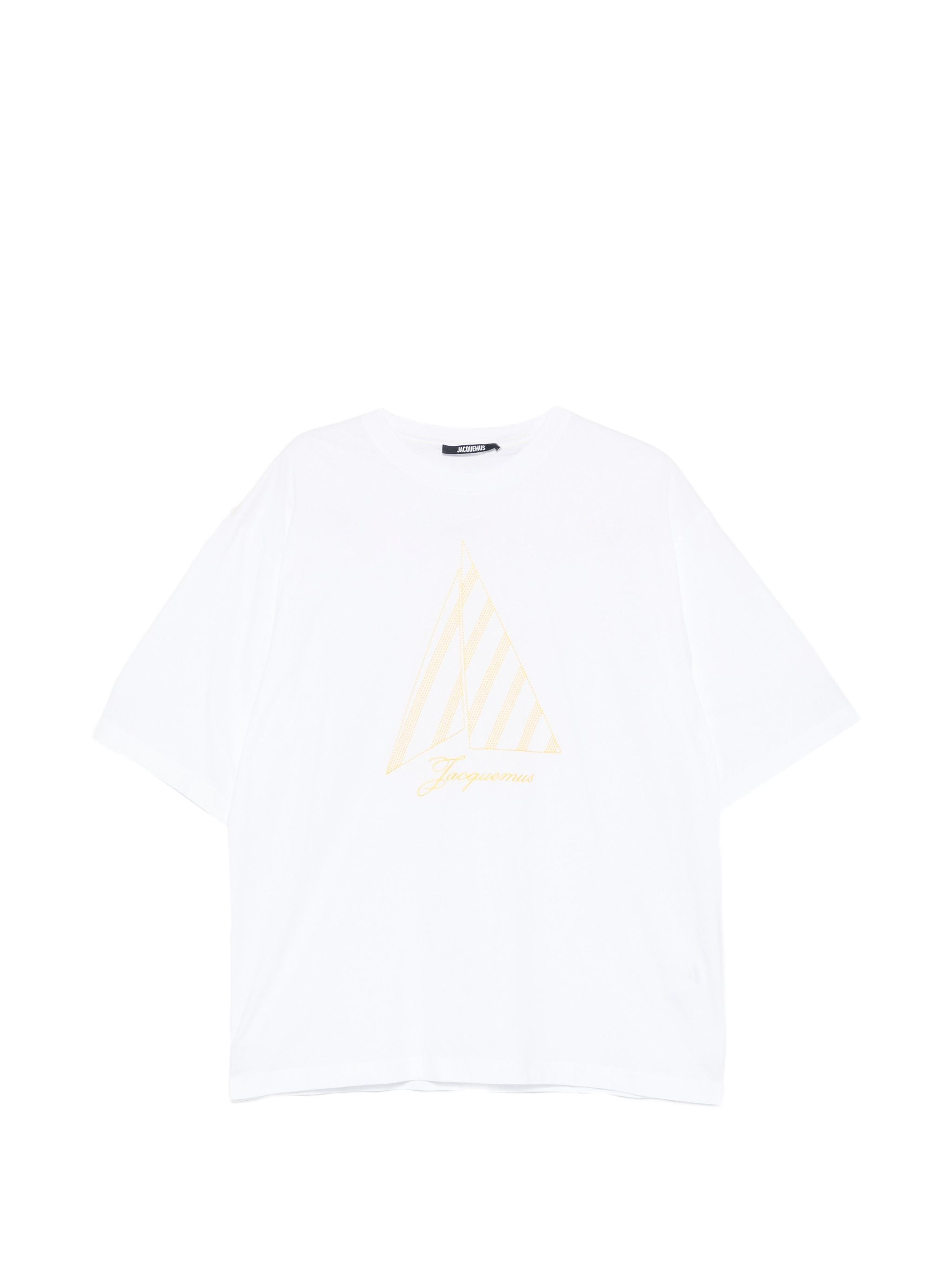 JACQUEMUS 자크뮈스 남성 자수 세일보트 티셔츠