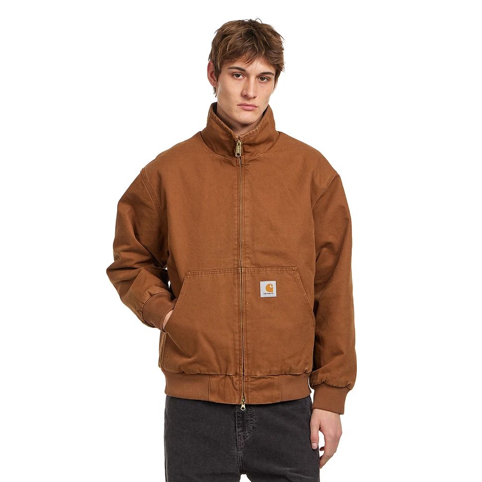 CARHARTT 라본 자켓 해밀턴 브라운 헤비 스톤 워시