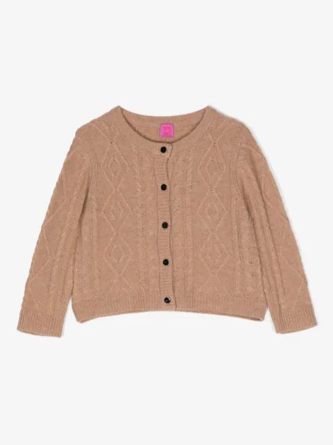 Cashmere in Love Kids 알래스카 케이블 니트 미니 가디건