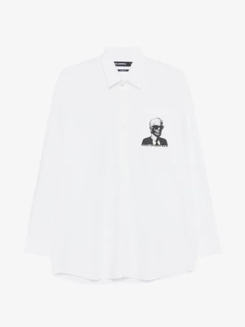 KARL LAGERFELD 포트레이트 캐주얼 셔츠