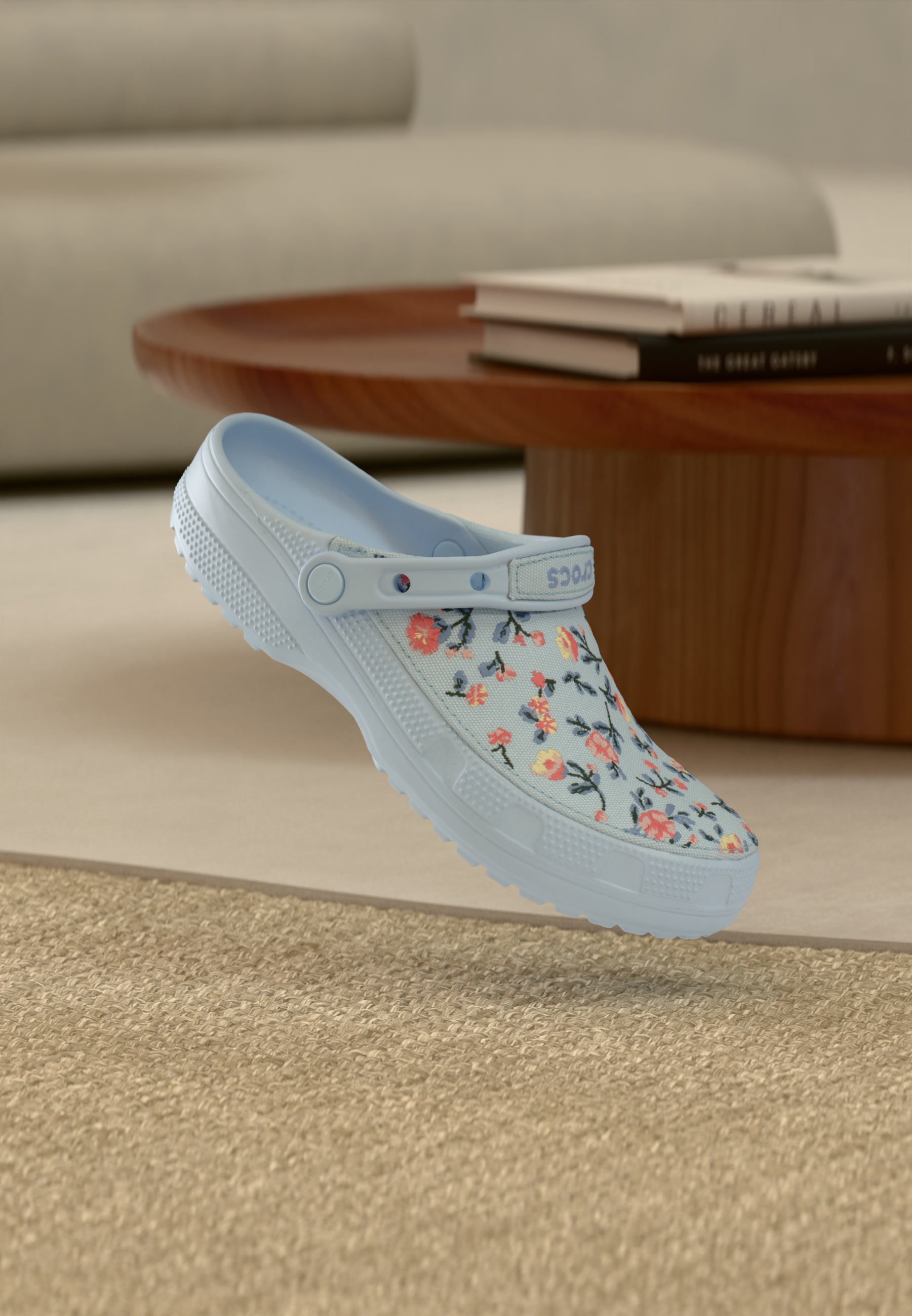 Crocs 클래식 크래프티드 플로랄 뮬스