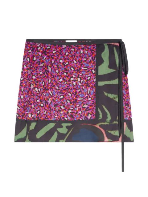 DRIES VAN NOTEN 프린트 랩 스커트