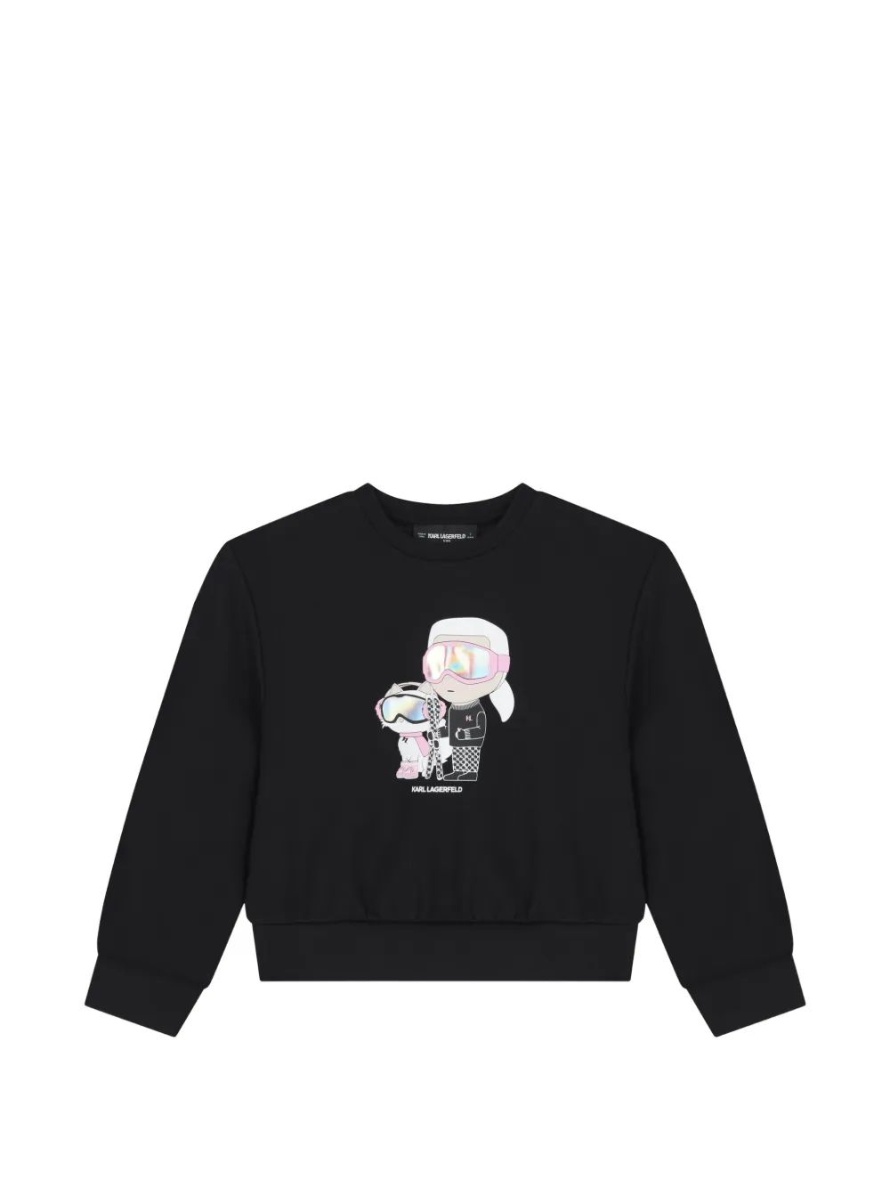 Karl Lagerfeld Kids 그래픽 프린트 맨투맨