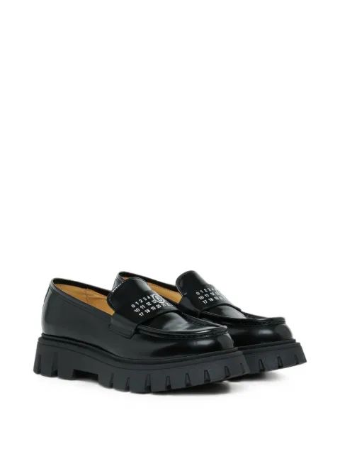 MM6 Maison Margiela Kids 로고 프린트 청키 로퍼