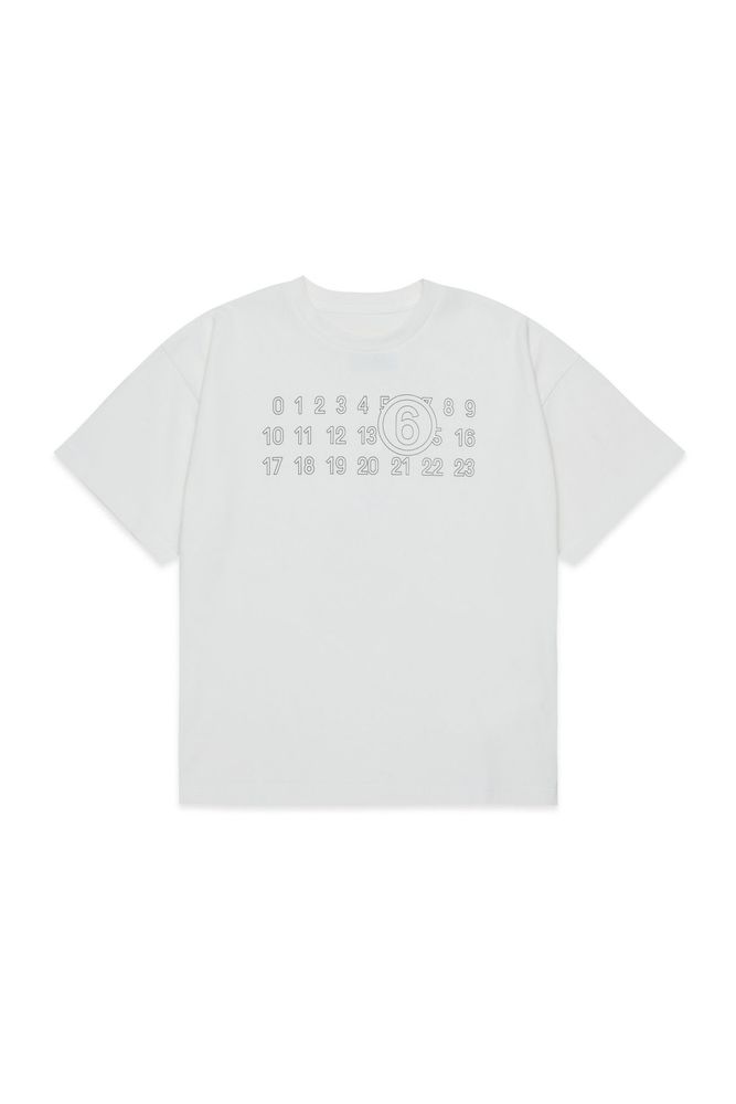 MM6 Maison Margiela Kids 로고 프린트 티셔츠