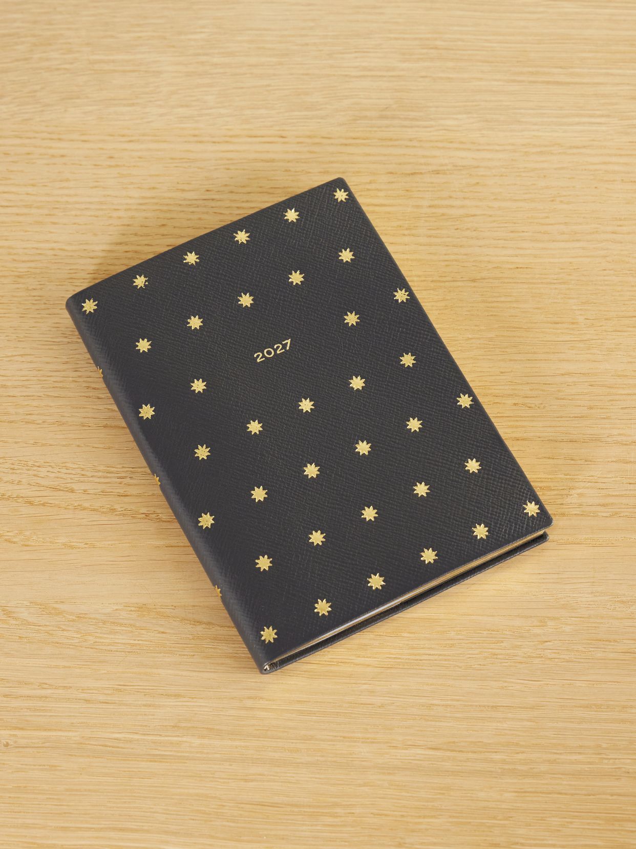 Smythson 소호 2027 파나마 텍스처 가죽 다이어리