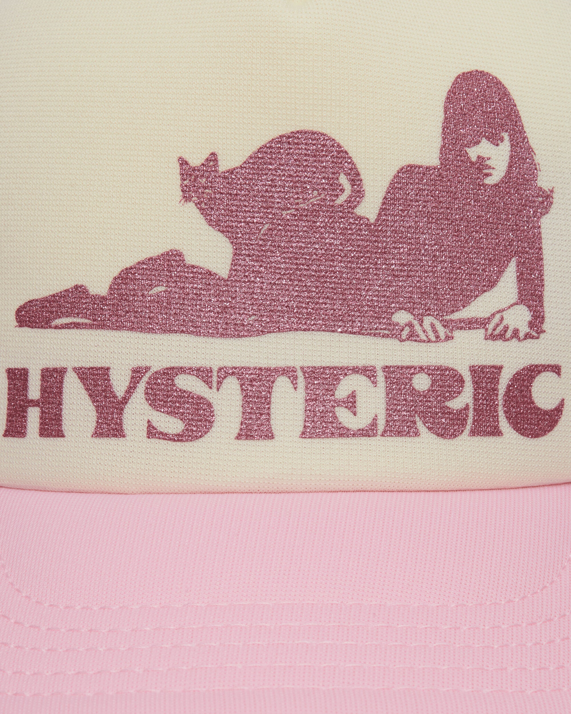 HYSTERIC GLAMOUR 블랙 캣 우먼 메쉬 캡