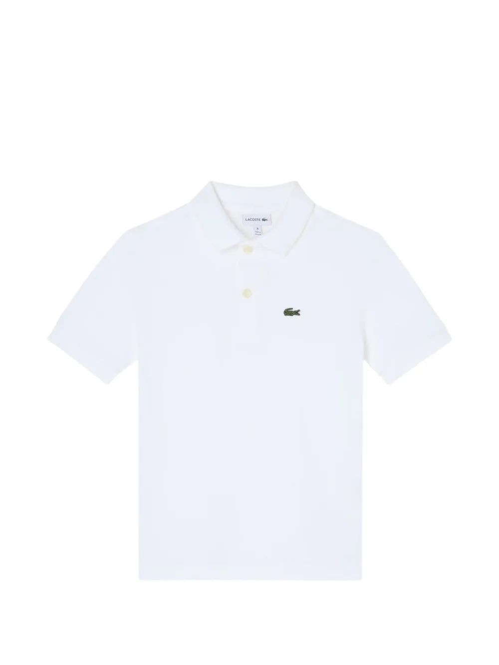 Lacoste Kids 로고 자수 폴로 셔츠