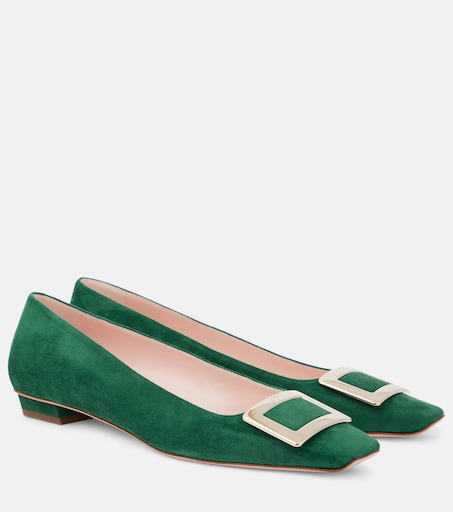ROGER VIVIER 벨 비비에 25 스웨이드 펌프스