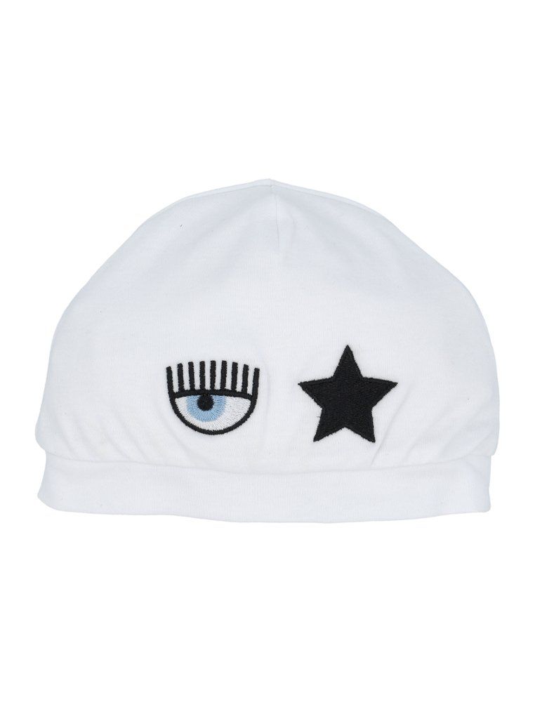 Chiara Ferragni Kids 로고 자수 모자
