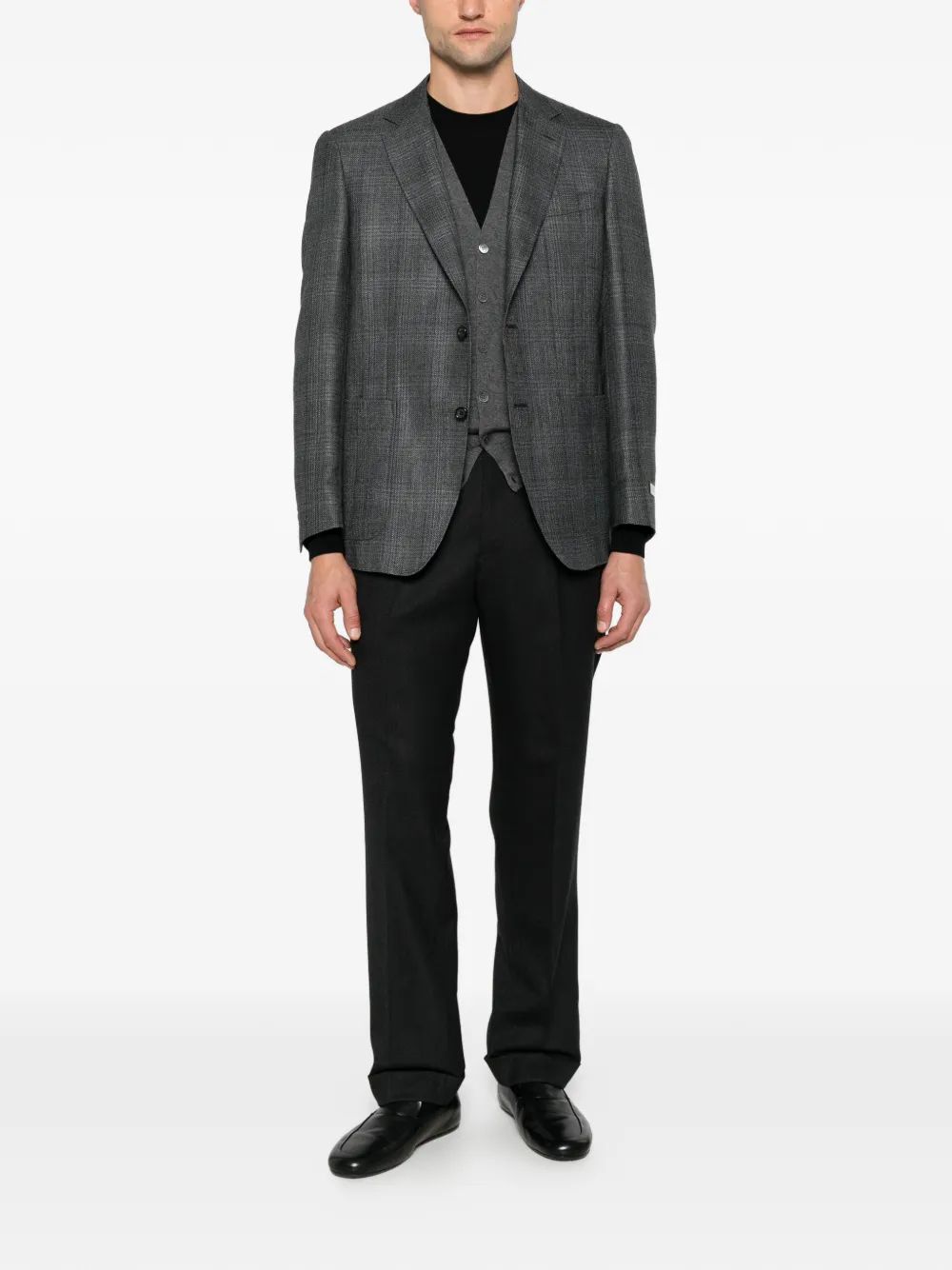 Corneliani 버튼업 V넥 조끼