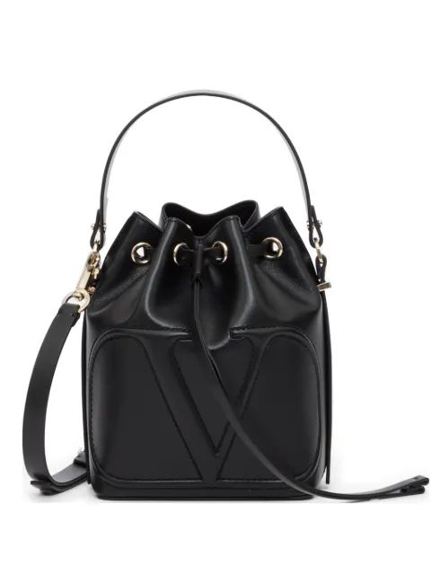 VALENTINO GARAVANI 브이로고 워크 버킷 백 송아지가죽