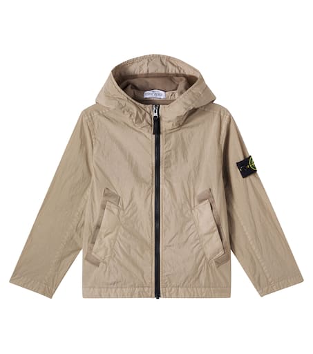 Stone Island Junior 컴파스 후드 재킷