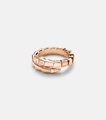 BULGARI 세르펜티 바이퍼 18kt 골드 다이아몬드 링