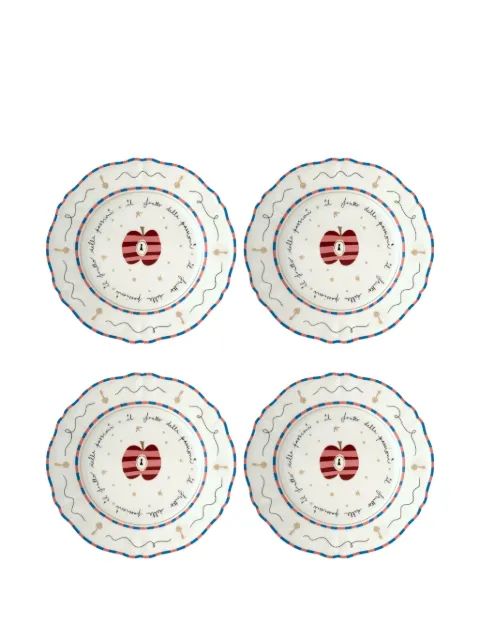 Bitossi 애플 디너 그릇 세트 4p