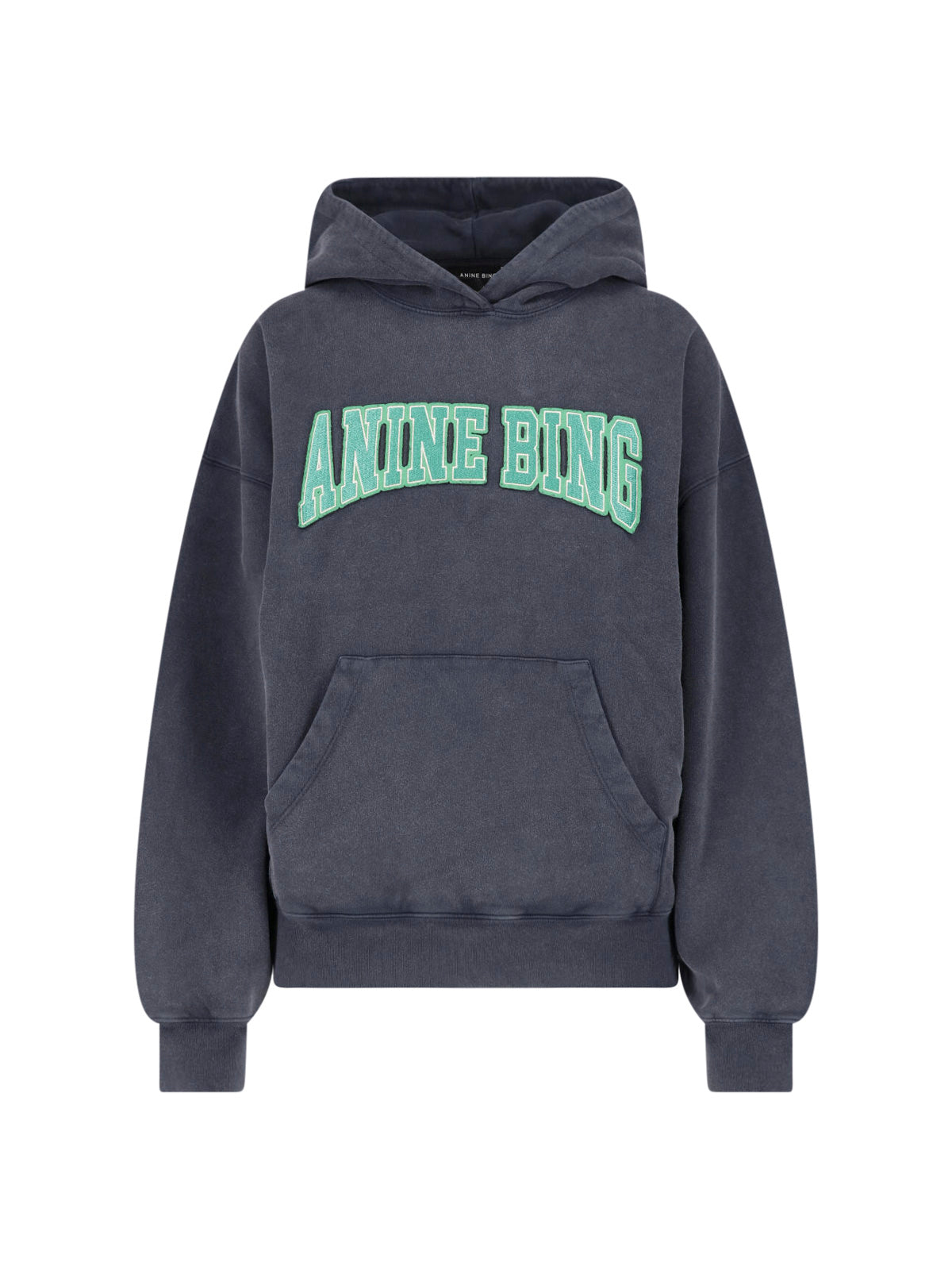 ANINE BING 하비 코튼 로고 후드티