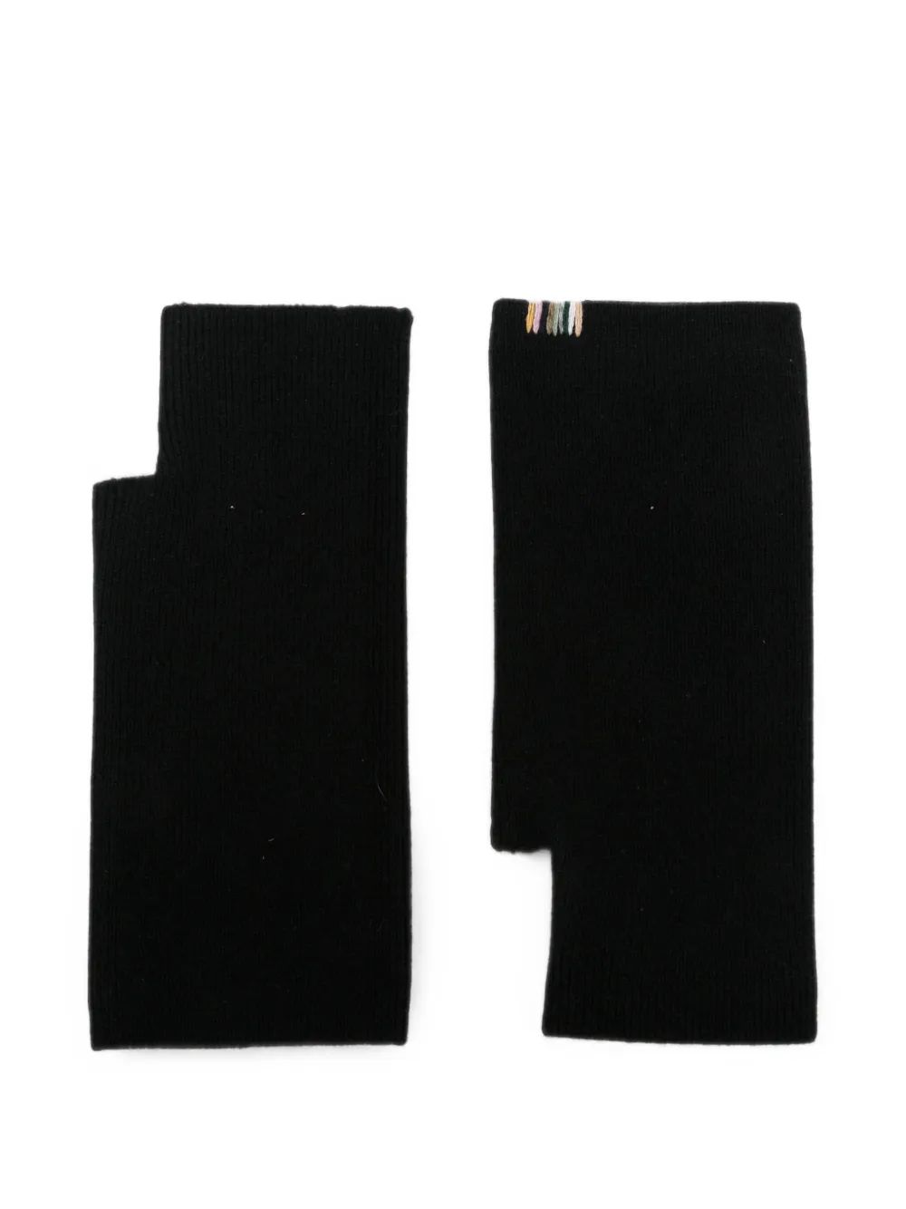 Extreme cashmere 리브드 니트 핑거리스 장갑