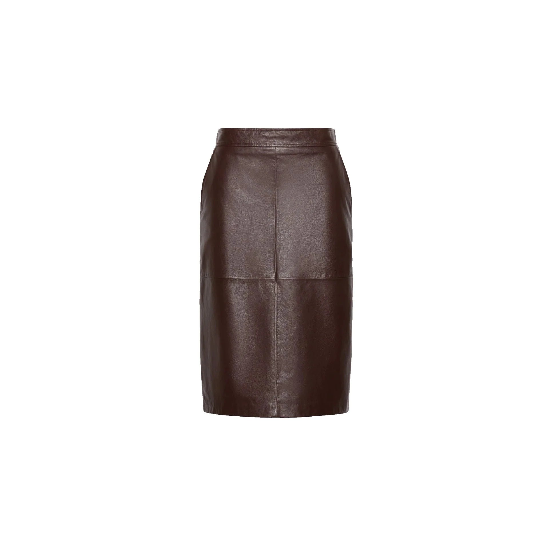 MAX MARA STUDIO 스튜디오 티모레 가죽 펜슬 스커트