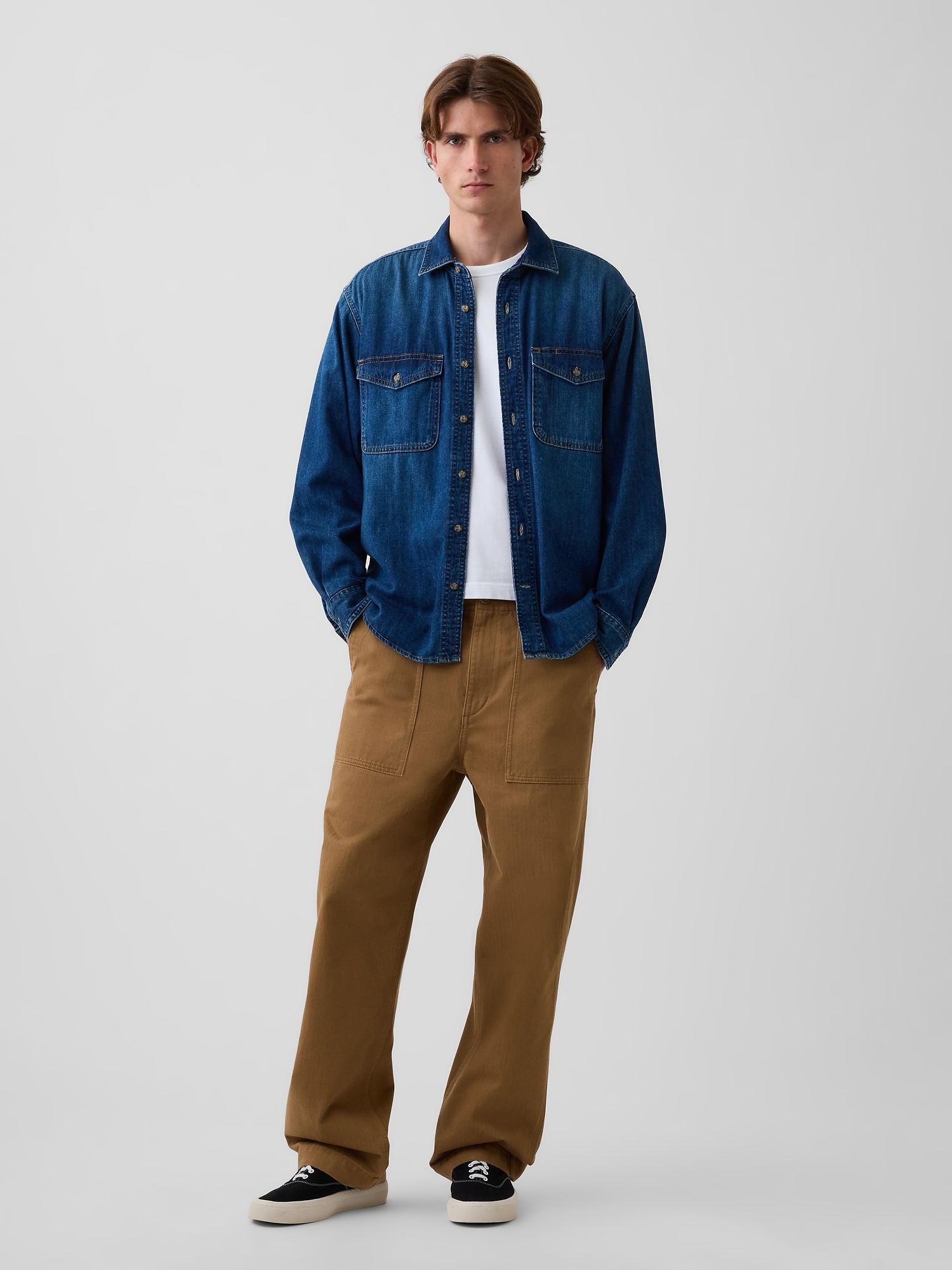 GAP 헤링본 '90s 루즈 팬츠