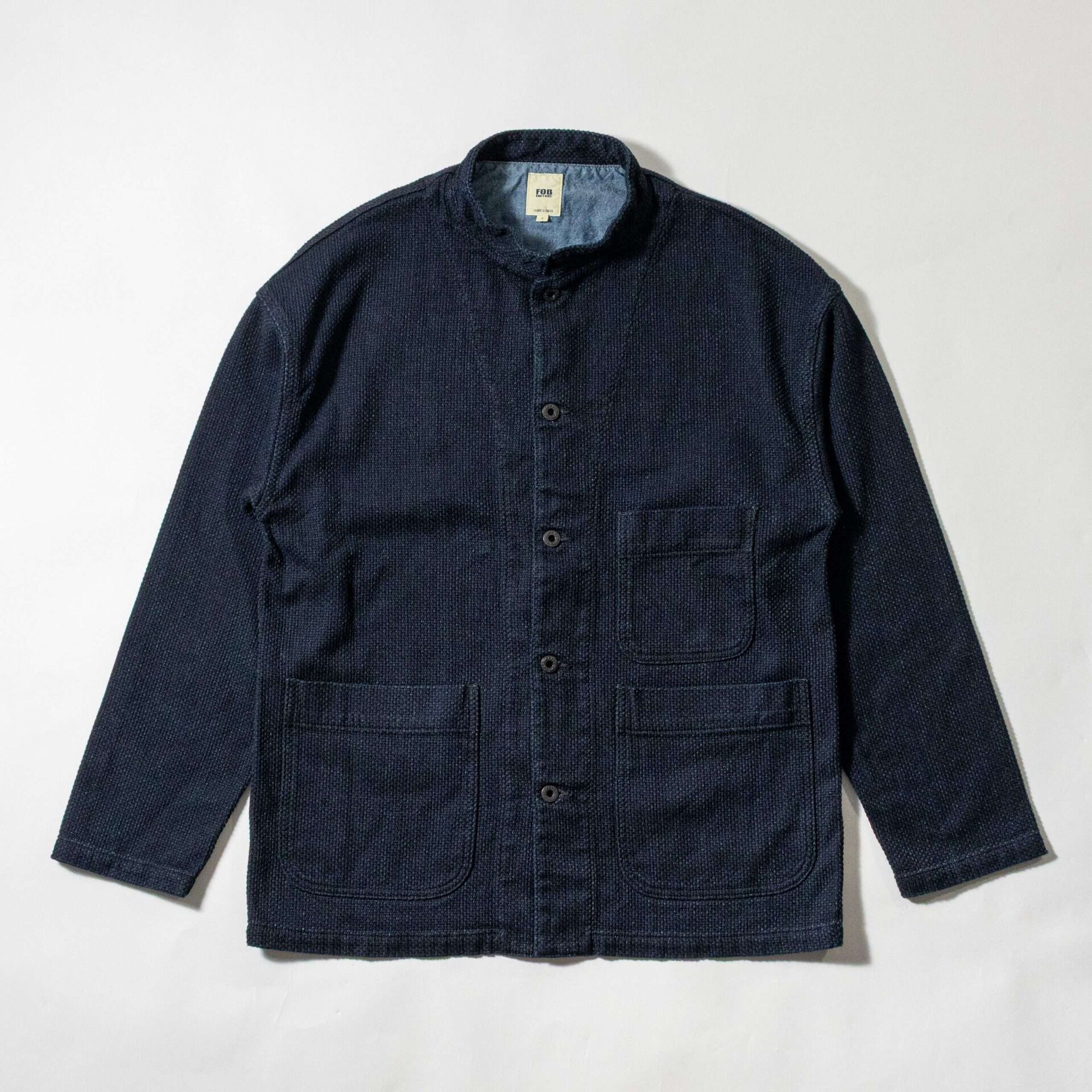 FOB FACTORY F2468 인디고 사시코 자켓