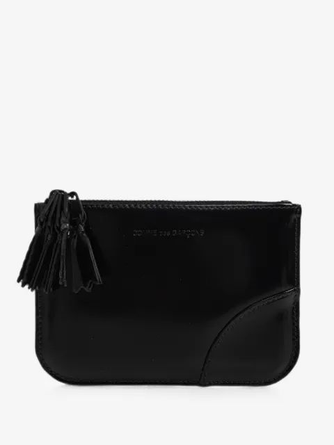COMME DES GARCONS 지퍼 메들리 태슬 디테일 가죽 지갑