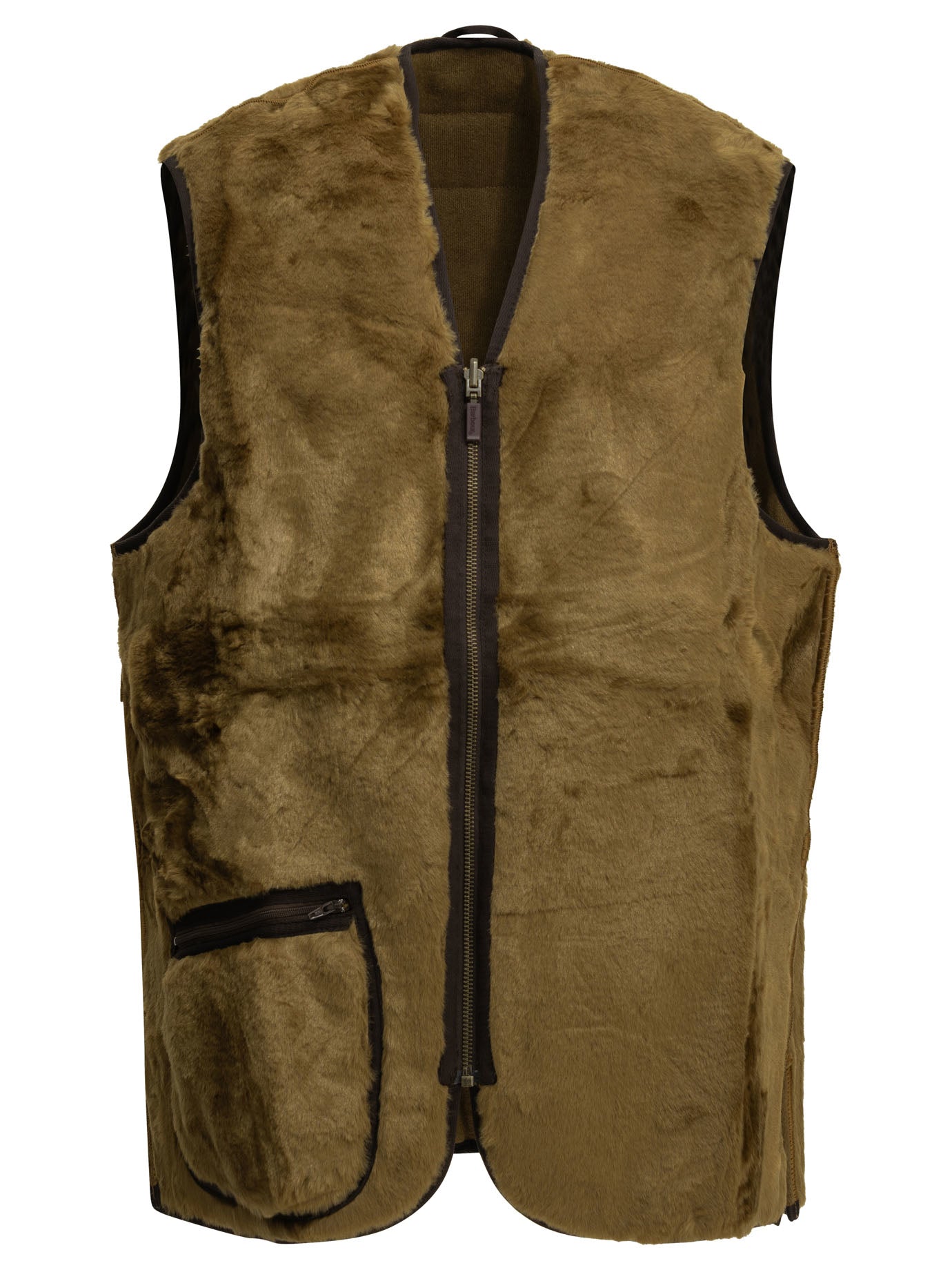 BARBOUR 웜 파일 슬리브리스 자켓