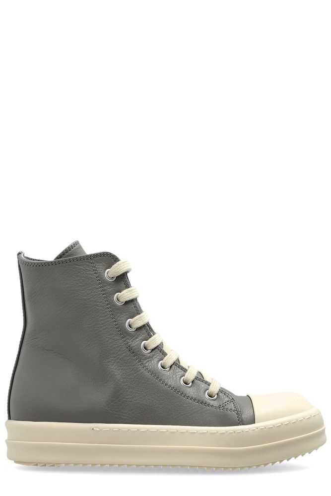 Rick Owens Kids 하이탑 레이스업 스니커즈