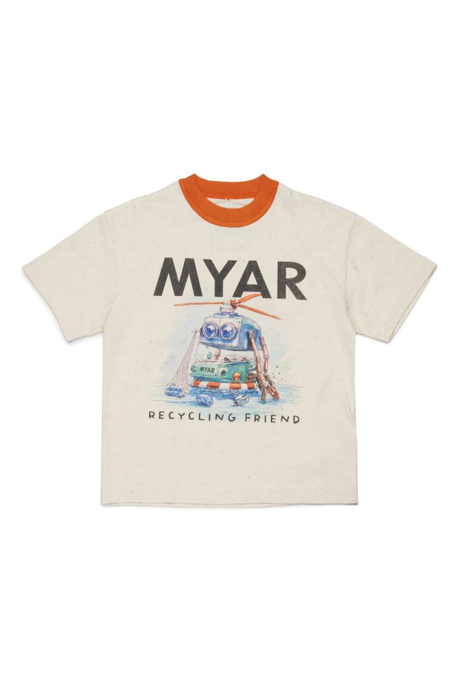 MYAR KIDS  그래픽 프린트 크루넥 티셔츠