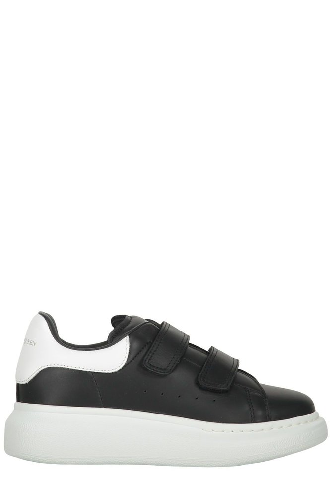 Alexander McQueen Kids 스트랩 로우탑 스니커즈
