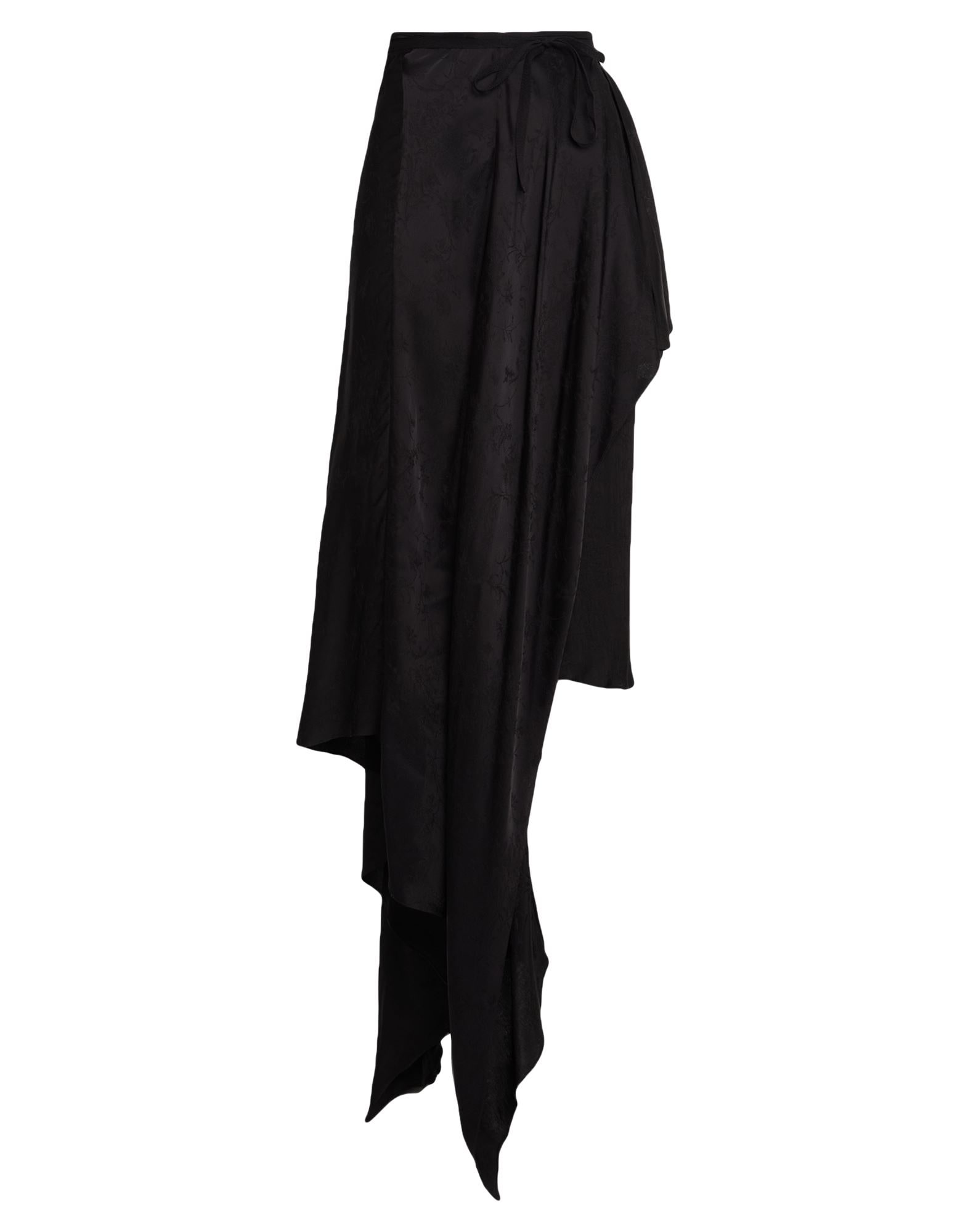 Ann Demeulemeester 솔리드 컬러 맥시 스커트